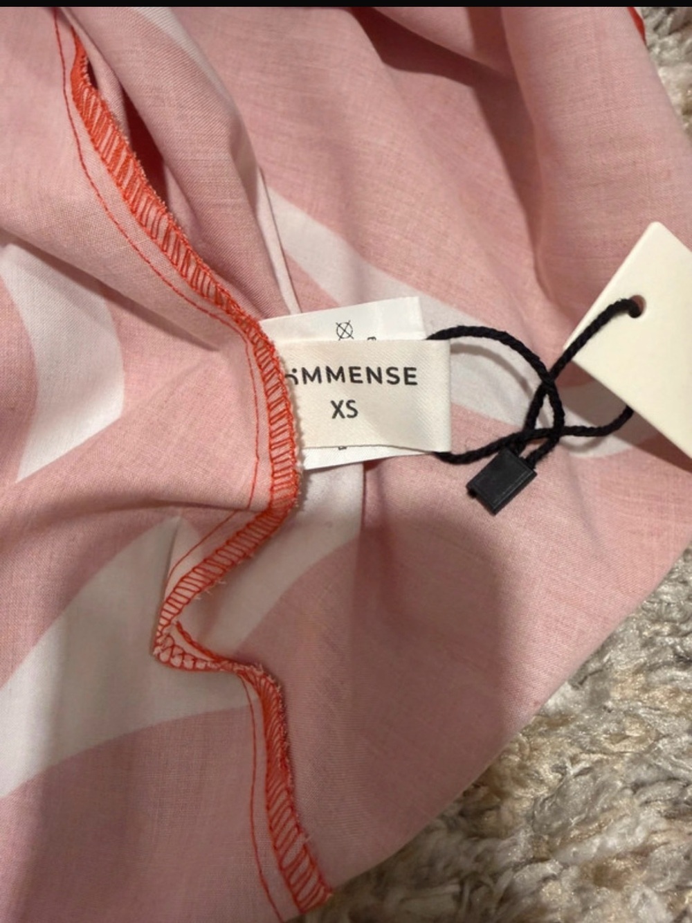 NWT Commense Red & White Maxi Dress - XS - Picture 9 of 10